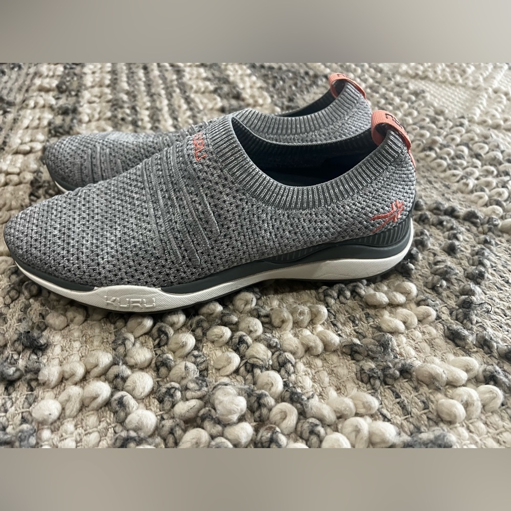 Kuru size 8 women’s slip on shoes- arch and heel support for plantar fasciitis.